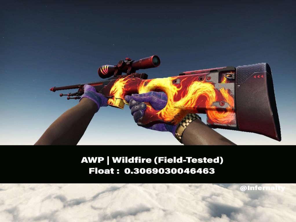 AWP Wildfire FT CSGO SKINS KNIVES, Video Gaming, Gaming Accessories, In ...