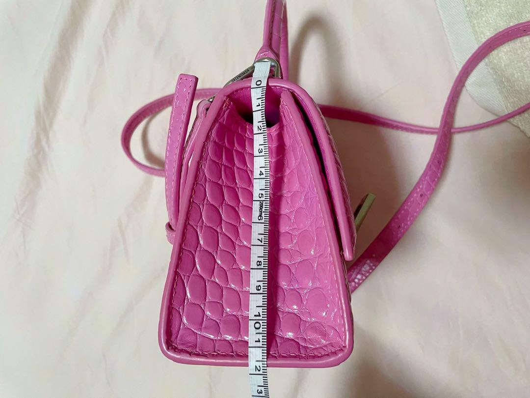 Buy Balenciaga XS Hourglass Top Handle Bag 'Neon Pink' - 592833 2UD6Y 5608