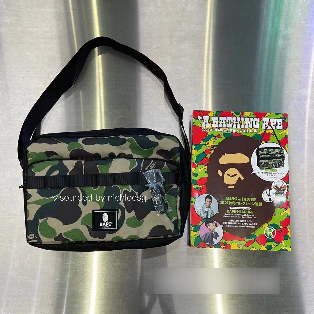 BAPE E-MOOK A BATHING APE A/W COLLECTION 2021, Men's Fashion, Bags, Sling  Bags on Carousell
