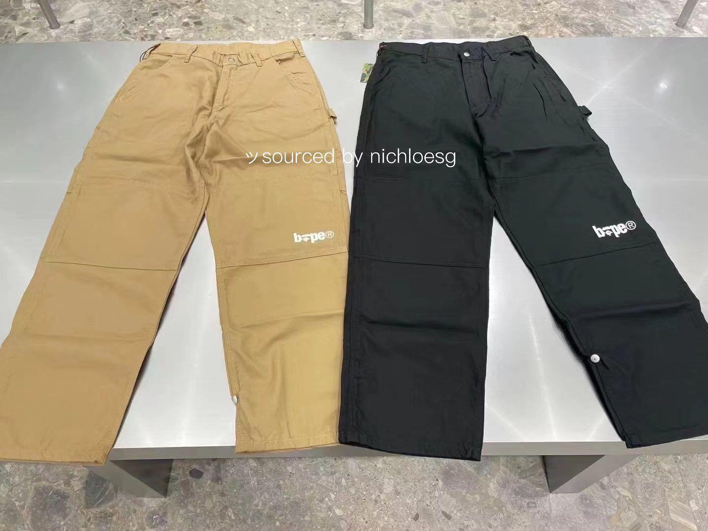 BAPE PAINTER PANTS, Men's Fashion 