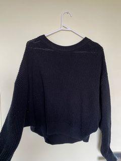 Black Knitted Jumper