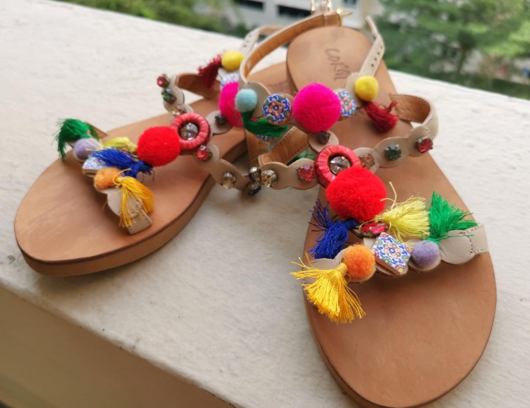 Coral blue sandals on sale