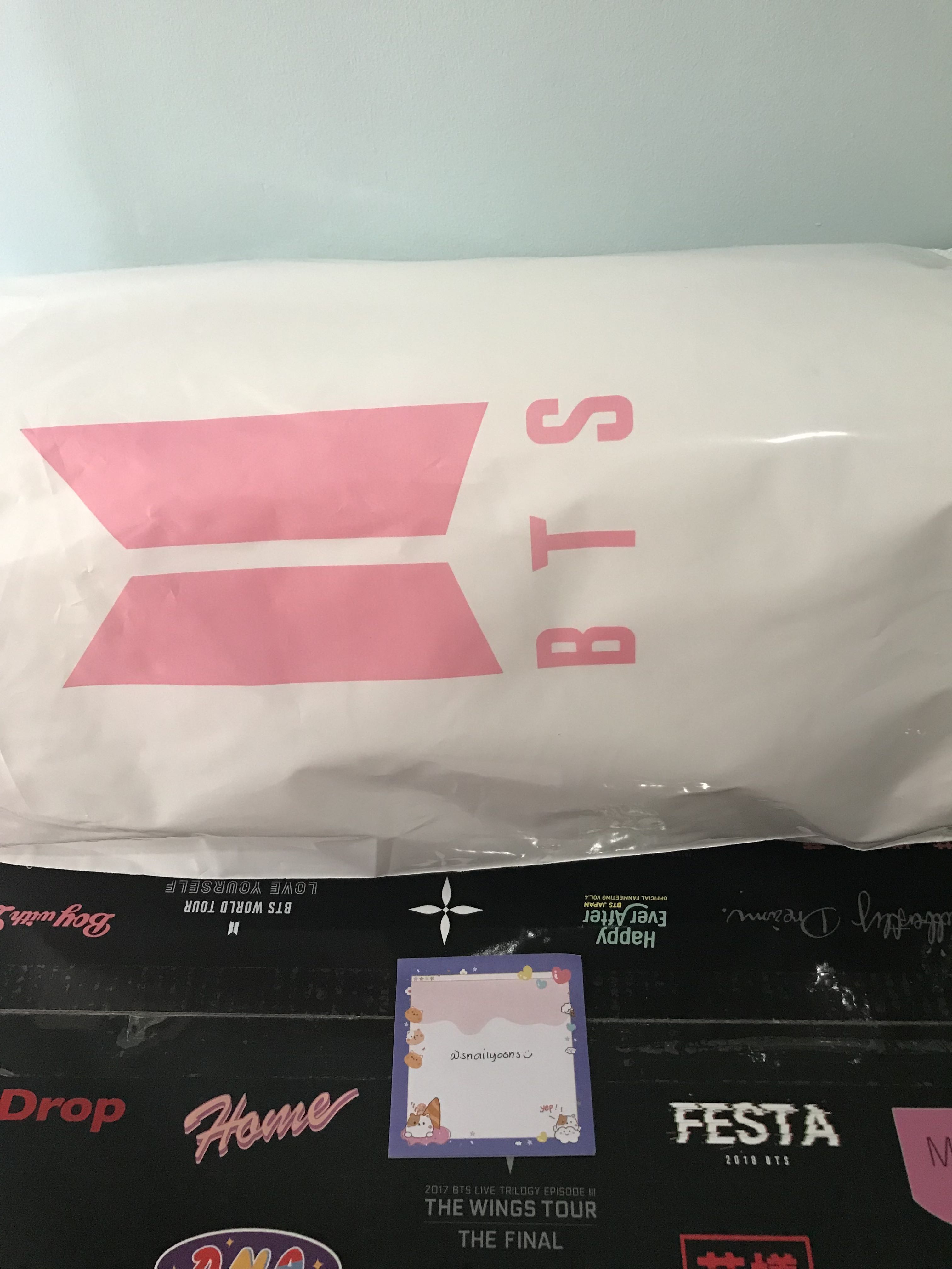 BTS Pop up: House of BTS HOME bwl pillow cushion, Hobbies & Toys ...