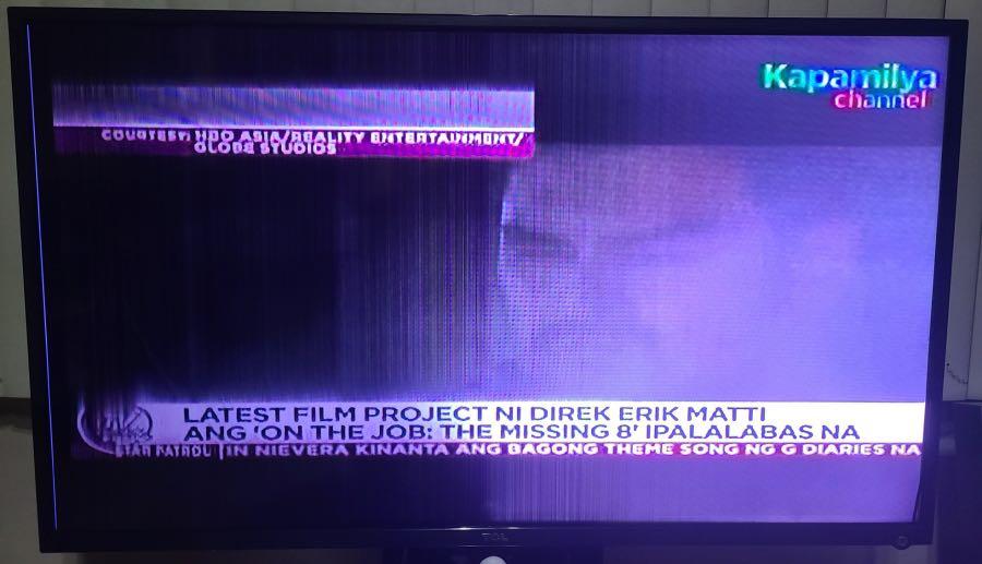 BUNDLE: TCL 49” tv with free chromecast (Category: TV) located in San Juan City. Submitted by prelovedbytim (Listing ID 1113019490, Image 3). Description: With defect : as you can see on 3rd photo there is discoloration already due to everyday use. Chromecast no issues. .