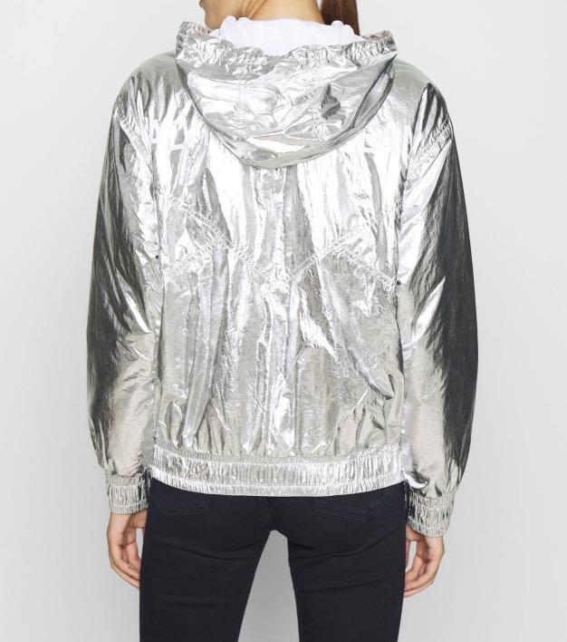 calvin klein jacket silver