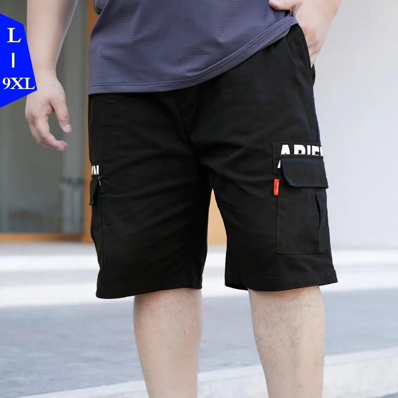 Cargo Shorts Men Summer Man Black Plus Size 6XL 7XL 8XL 9XL Loose