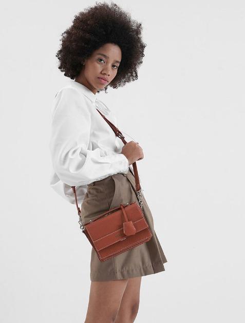 Charles Keith Front Flap Top Handle Crossbody bag Women s
