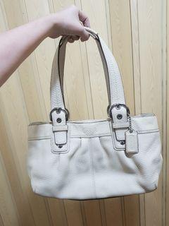 Coach Ivory Leather Bag F13732