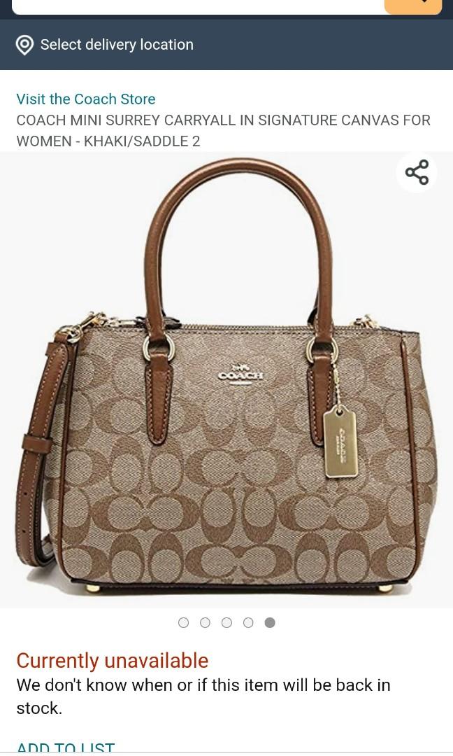 Surrey carryall discount coach bag