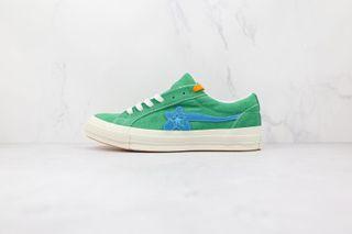 converse x golf wang one star le fleur blue shoes