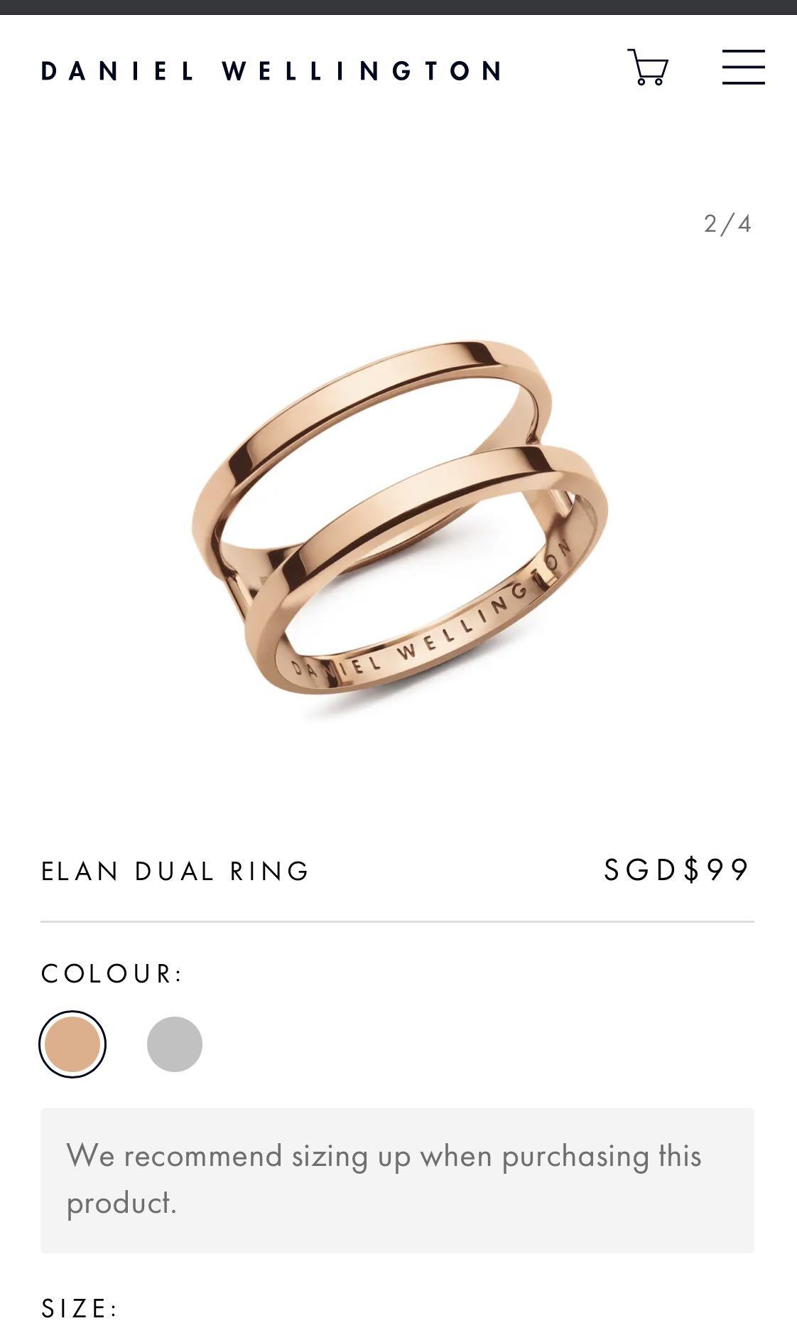 Daniel wellington discount ring price