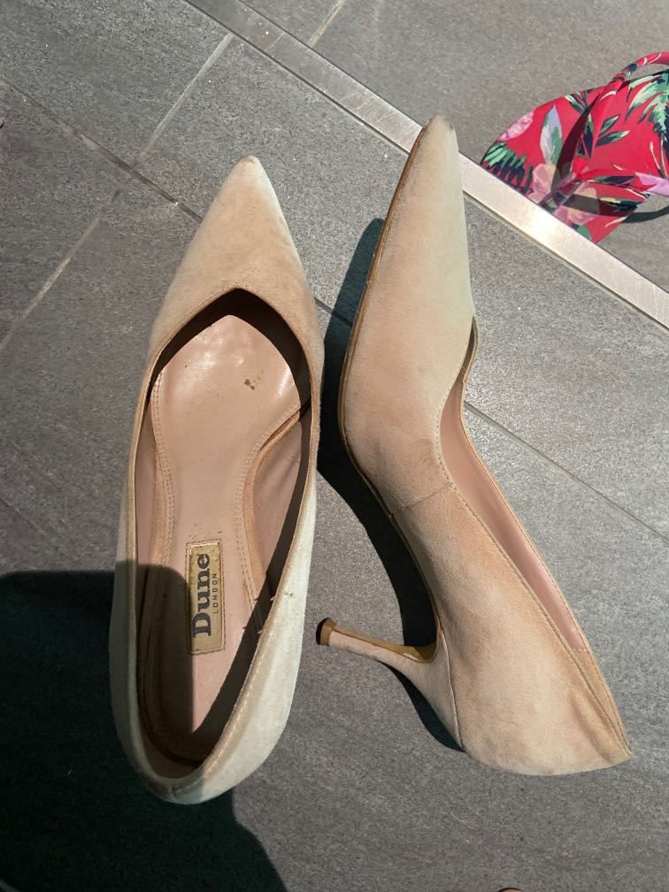 Dune new arrivals suede heels