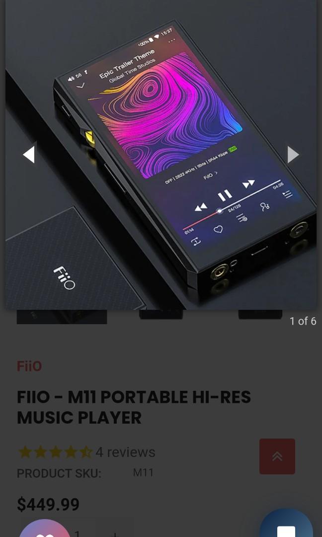 Fiio m11 (Category: Portable Music Players) located in Mandaluyong City. Submitted by silentshark_08cad1 (Listing ID 1113019264, Image 3). Description: like new..complete accessories...smooth no scratches, no dents, item has no problem...