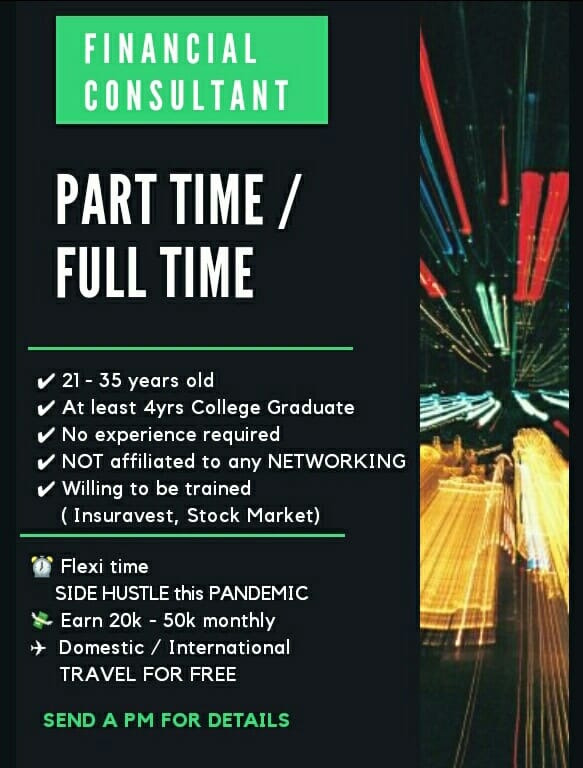 Financial Consultant (WFH Role) (Open to all degrees/career shifters