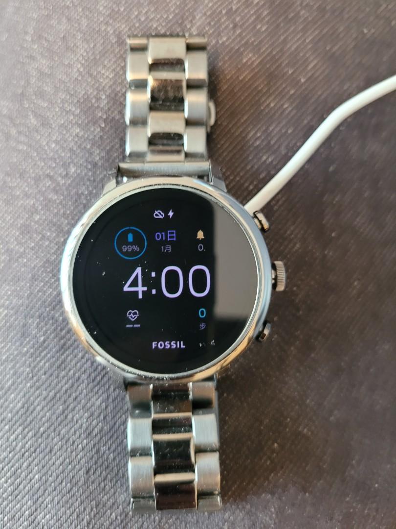Fossil FTW6019 Venture HR Gen 4 Smartwatch smoke stainless steel