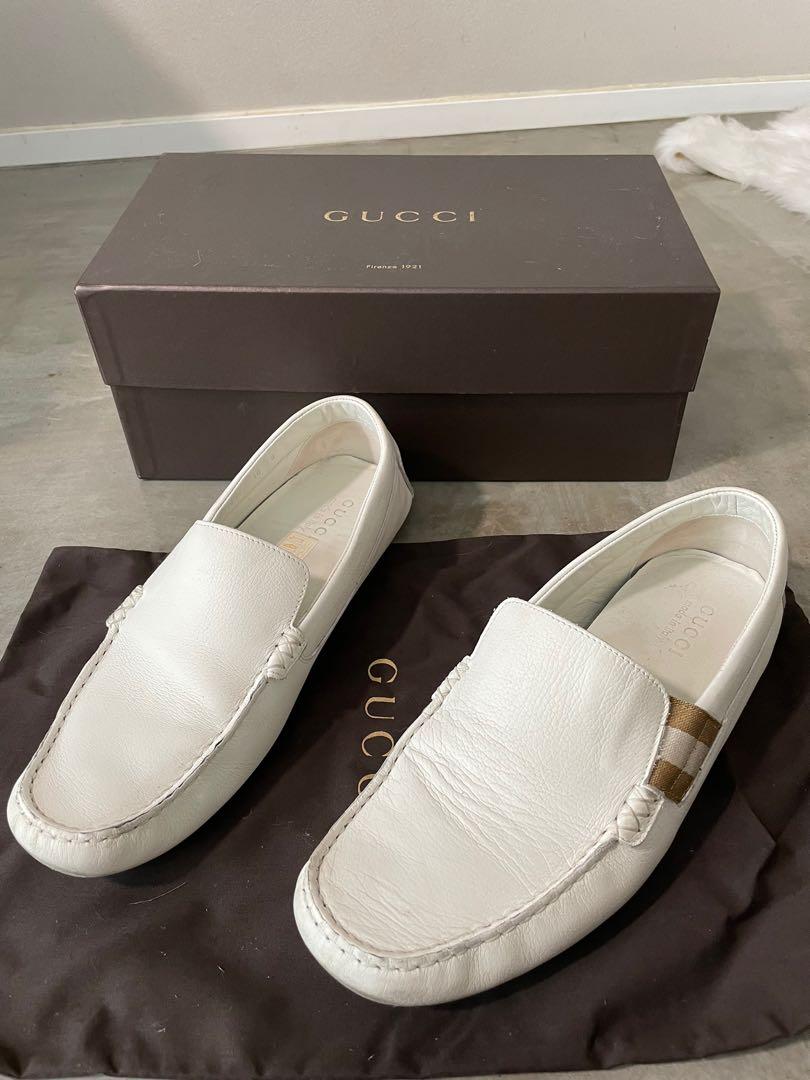 White gucci loafers men cheap