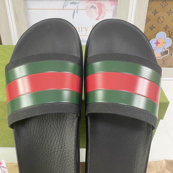Scuffed gucci slides on sale