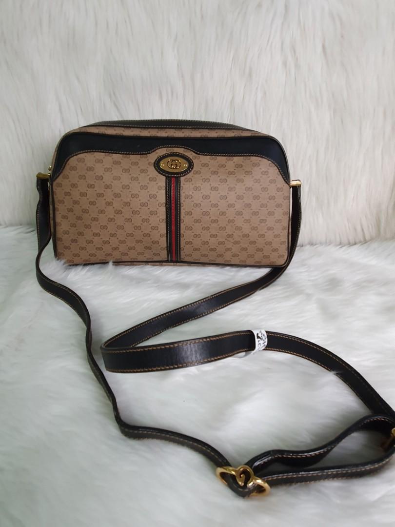 Gucci Sling Bag Authentic (Category: Luxury Bags & Wallets) located in Malolos. Submitted by yamaguchionline (Listing ID 1112994352, Image 1). Description: SALE❗❗❗ Made in Italy With Code nice and quality minimal sign of usage because its preloved Please respect my ads thank you.