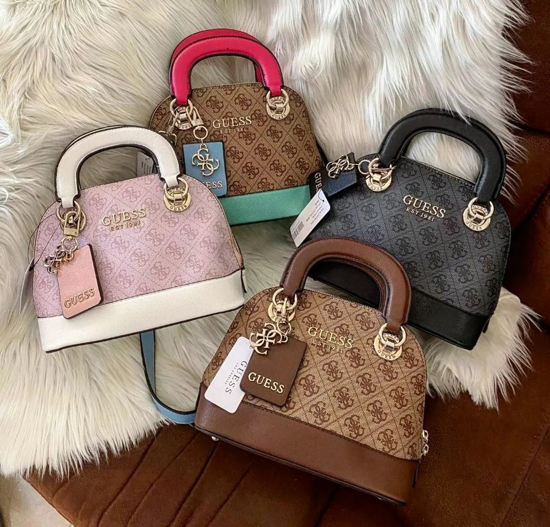 Guess Cathleen Top Handle Dome Satchel Bag Original, Fashion