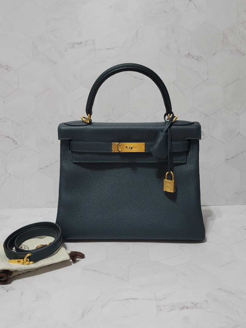 hermes kelly vert cypress