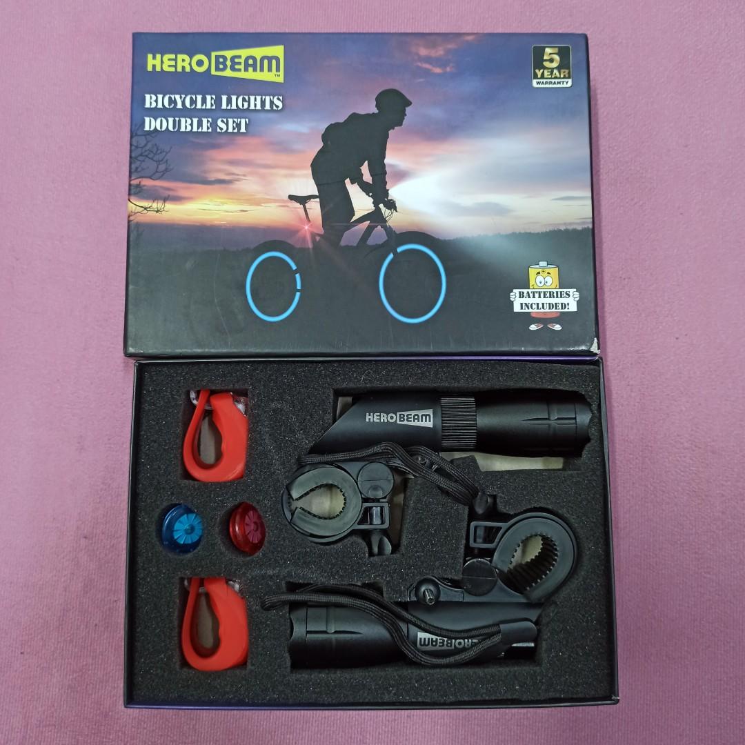 Herobeam bike lights double set top