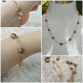 Honora Pearl Necklace Bronze Italy