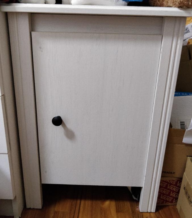 IKEA BRUSALI bedside table x 1 (white), Furniture & Home Living
