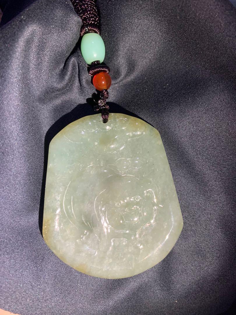 Jade discount pig necklace