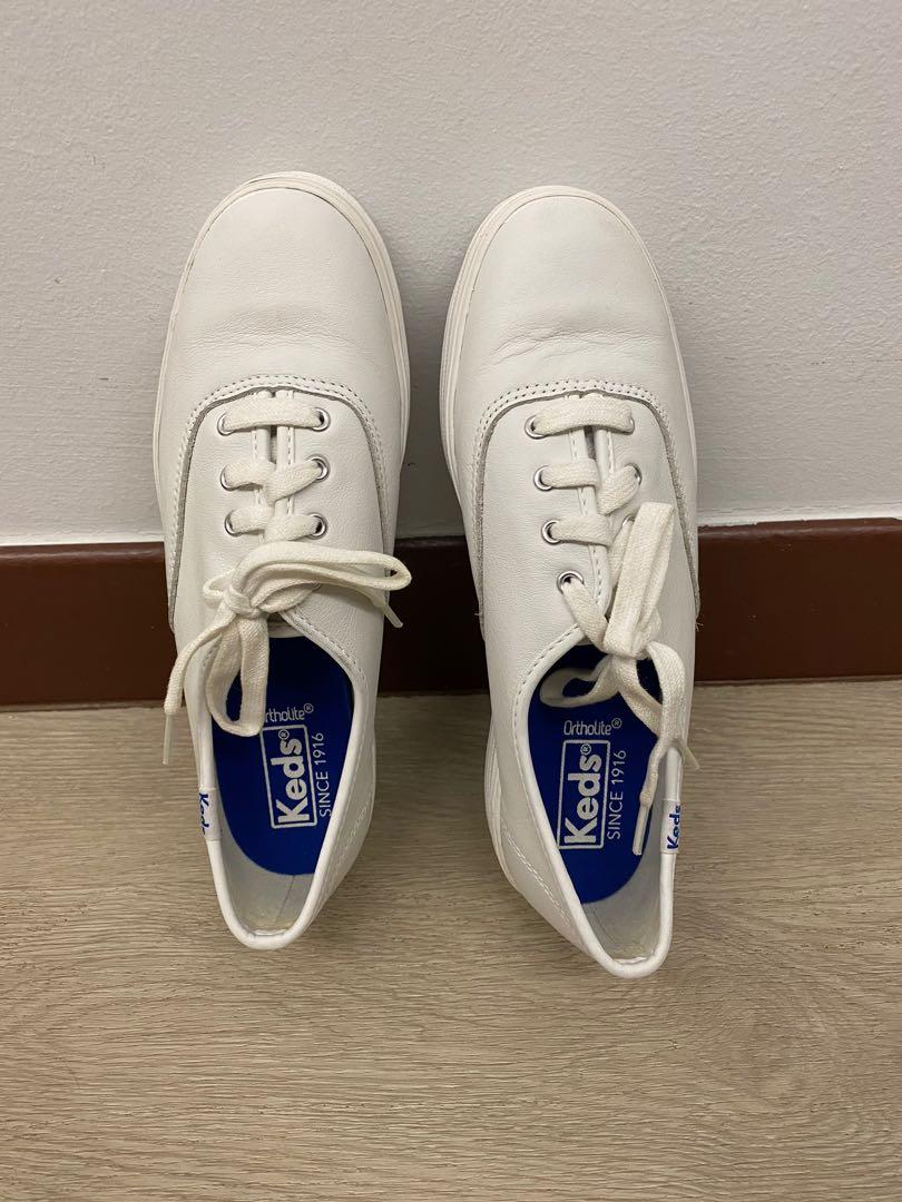 White clearance keds platform