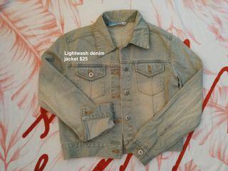 Light wash demin jacket