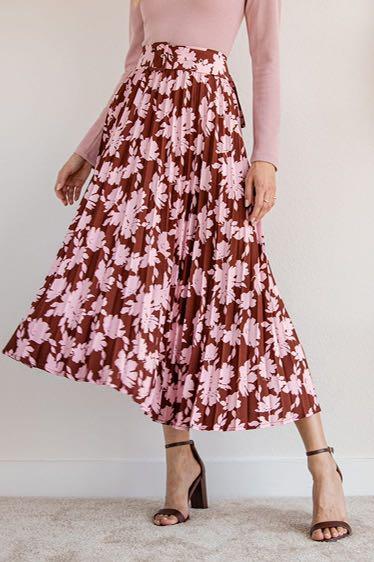 Lulus floral cheap skirt