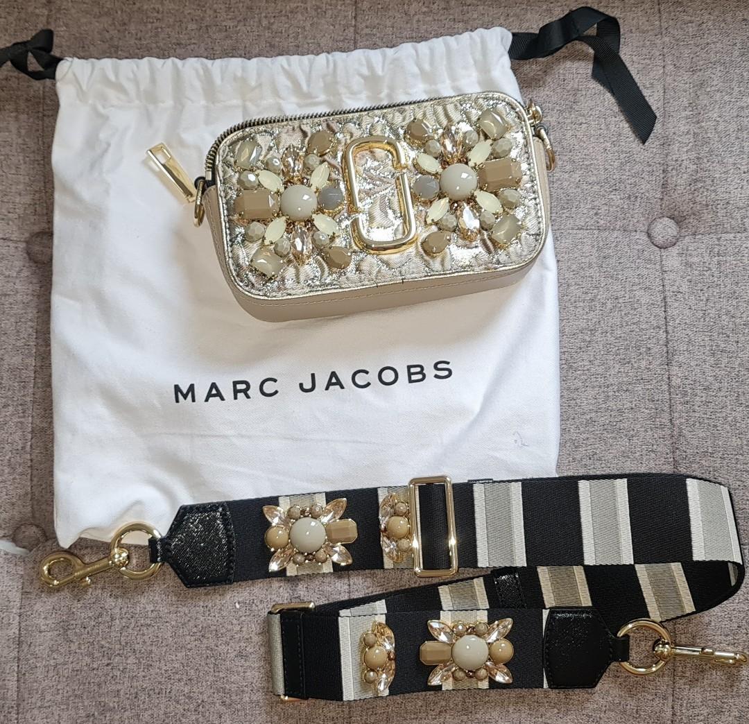 AUTHENTIC MJ The Snapshot Bag in Metallic Silver, Luxury, Bags & Wallets on  Carousell