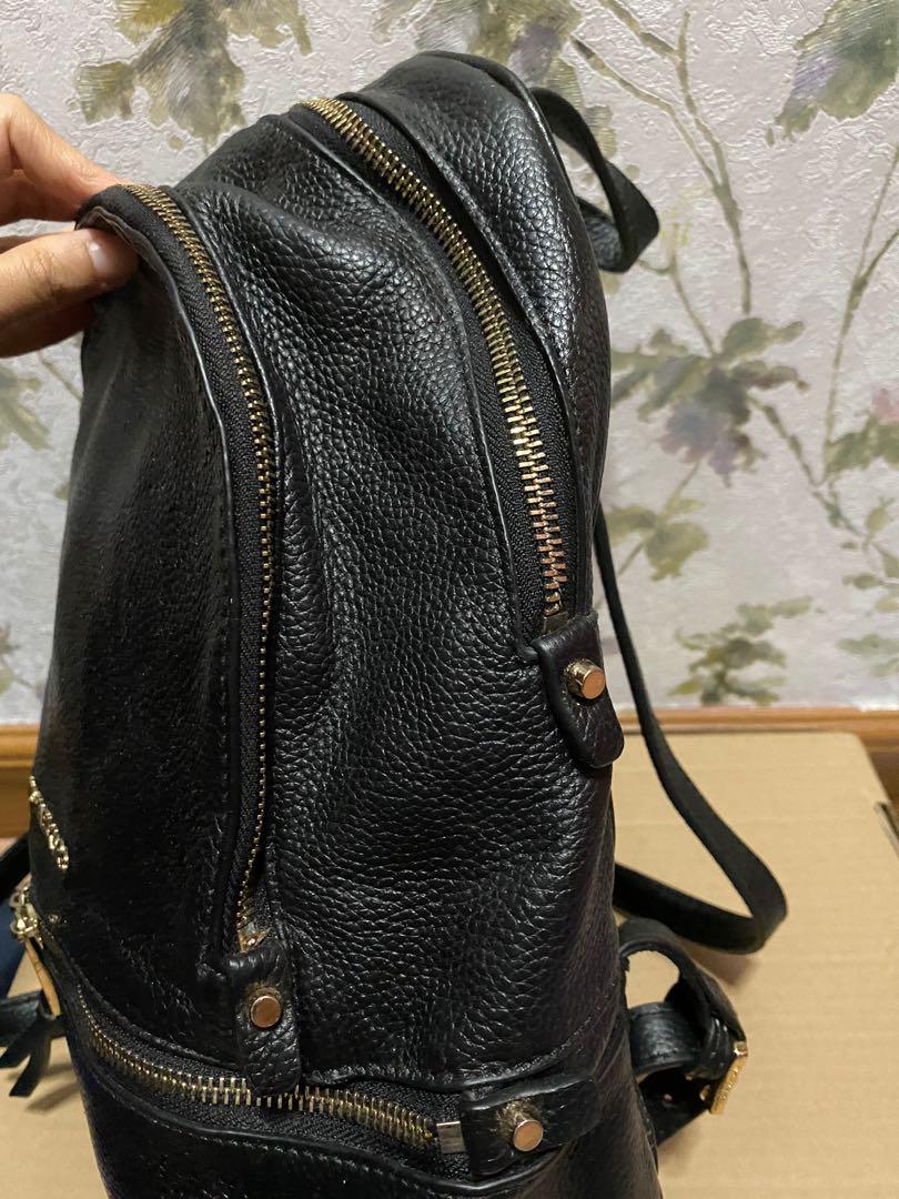 MICHAEL KORS JET SET ITEM MEDIUM CHAIN PEBBLED LEATHER BACKPACK BORDEAUX |  eBay