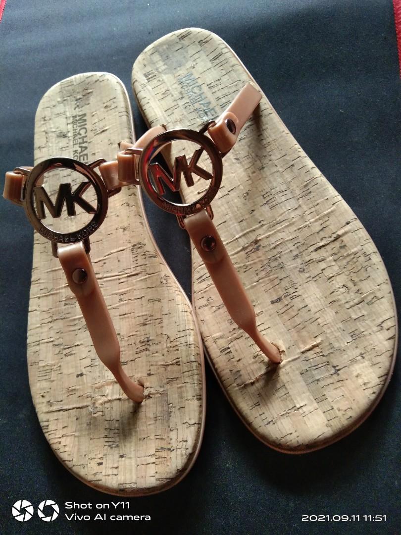 Michael Kors MK Charm Jelly Cork Sandals Women s Fashion