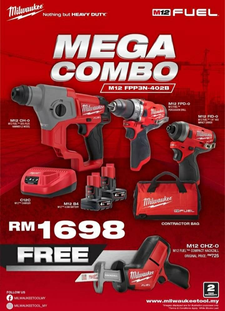 Milwaukee combi set top