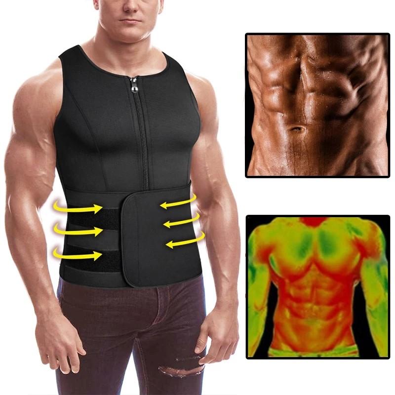 Neoprene Men s Shapers Sweat Vest for Men Waist Trainer Vest Adjustable Workout Body Shaper Sports Equipment Exercise Fitness Cardio Fitness Machines on Carousell