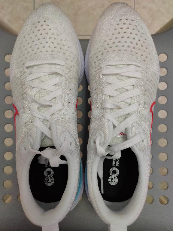 Nike React Infinity Run Flyknit 2 White Men Running Shoe UK7.5, Men's Fashion, Footwear