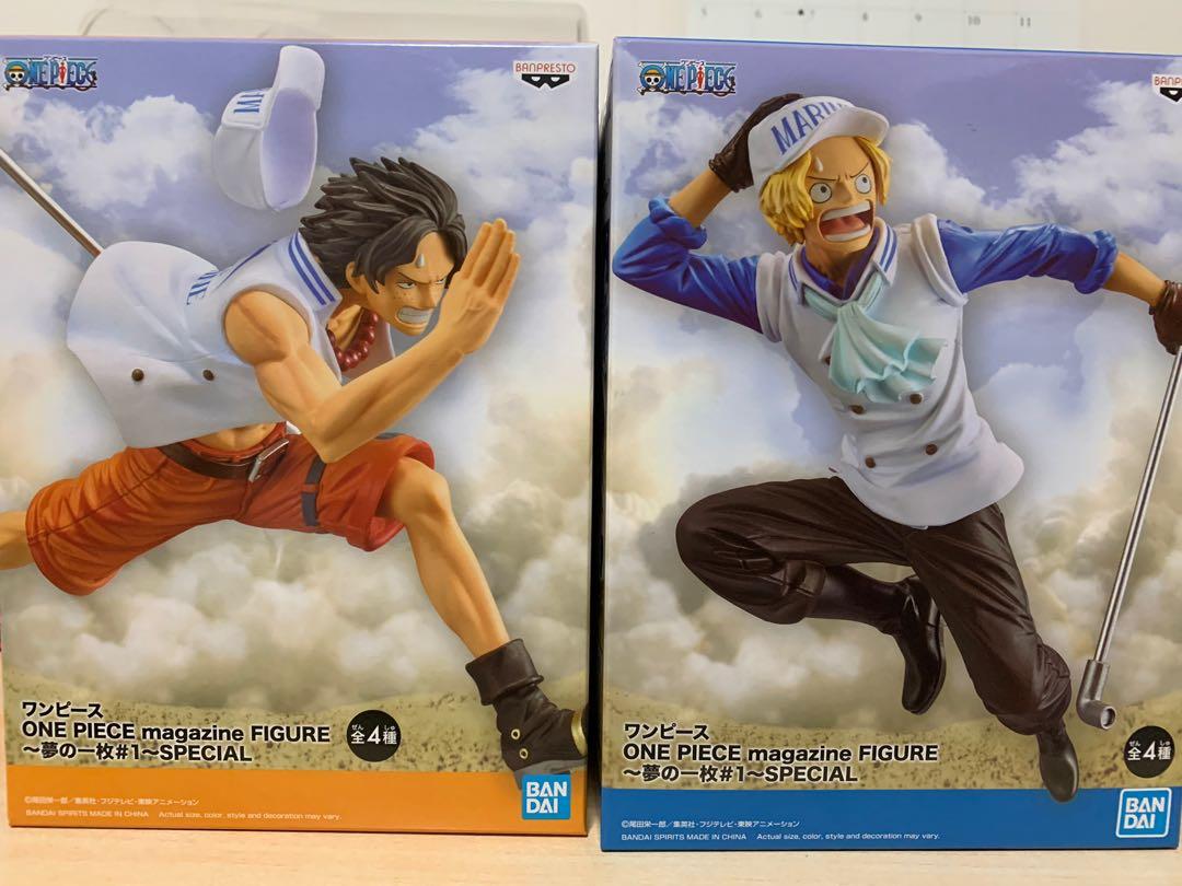 One Piece Magazine Figure Marine Portgas D Ace And Sabo Hobbies Toys Toys Games On Carousell