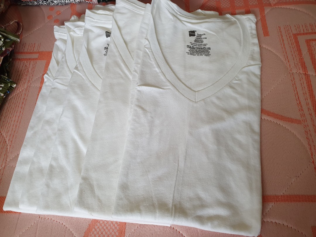 Original Hanes White T-shirt for men,Small, Women's Fashion, Tops, Shirts  on Carousell