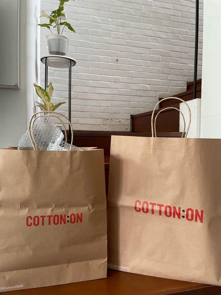 Cotton on paper bag sales
