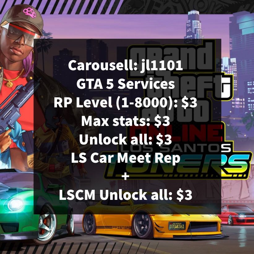 Pc Only Gta Online Money Rp Stats Unlock Services 1 57 Video Gaming Gaming Accessories In Game Products On Carousell Pc Only Gta Online Money Rp Stats Unlock Services 1 57 Video Gaming Gaming Accessories In Game Products On Carousell
