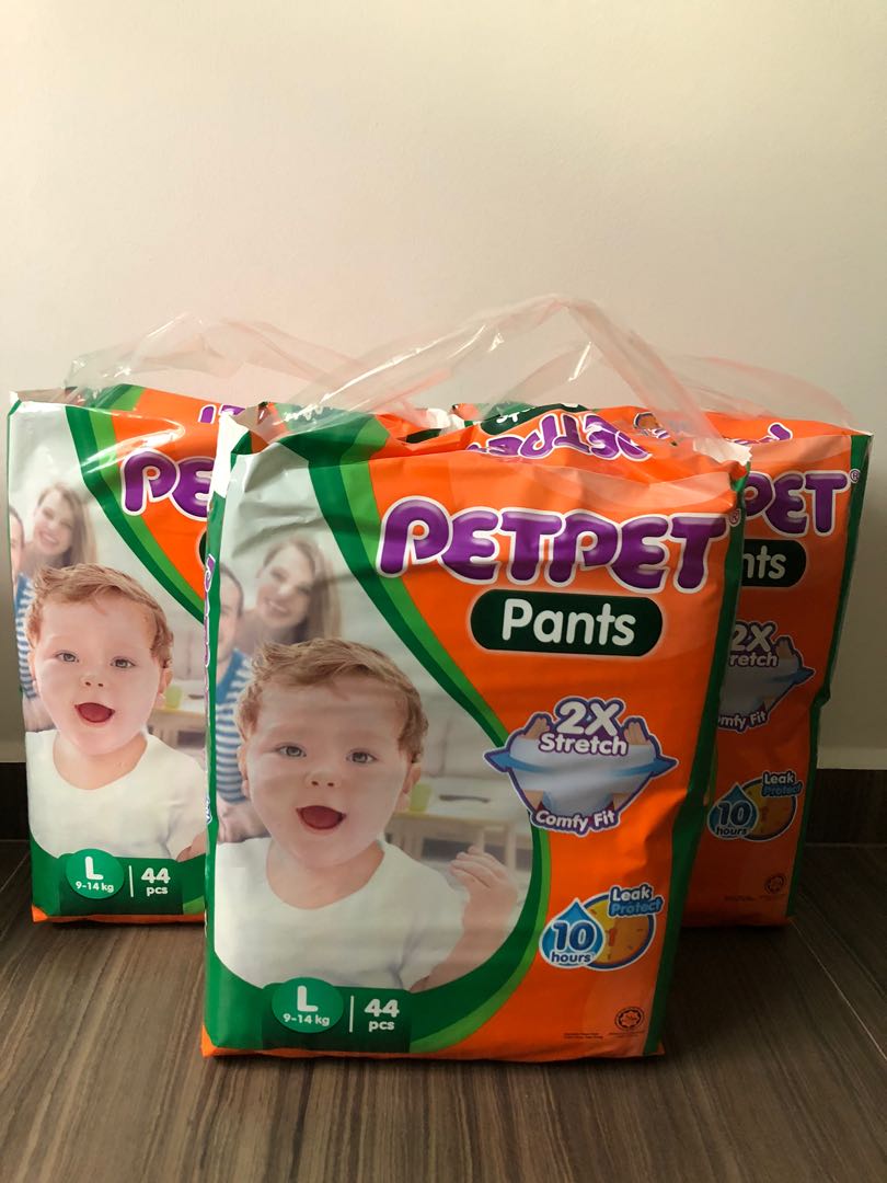 PetPet Diaper Pants L, Babies & Kids, Bathing & Changing, Diapers ...