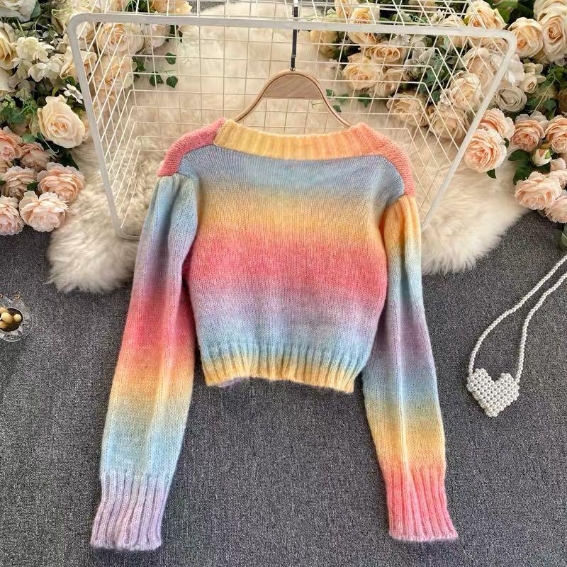 Rainbow pastel sweater hotsell