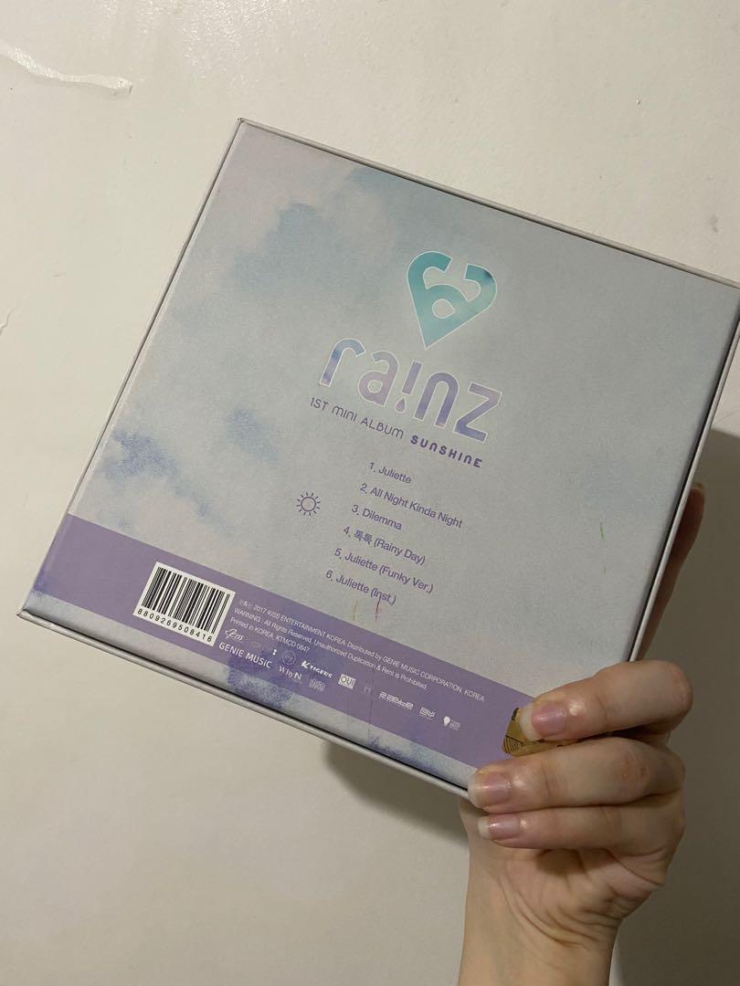RAINZ Sunshine Album (Category: CDs & DVDs) located in Makati City. Submitted by larayne (Listing ID 1112967303, Image 2). Description: ‼️ PLEASE READ ‼️ Buying multiple items from my listings are eligible for nego on the last total price. If sure order pls provide the ff details Name: Mobile #: Address: List of Orders: Chosen MOP: (BPI/Unionbank/GCash) Chosen MOD: (Grab/Lalamove,/Angkas) Based in Makati. Due to the pandemic there will be no COD 