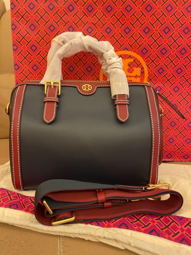 Ready Stock authentic Tory Burch T monogram color block duffle