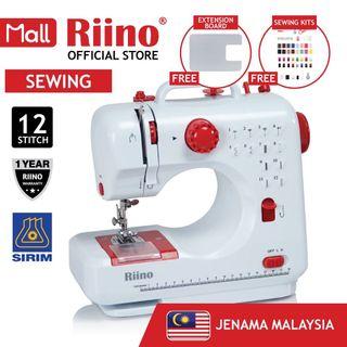 Riino Sewing Machine Portable Handheld Dual Speed 12 Stitch Patterns Option SEW01