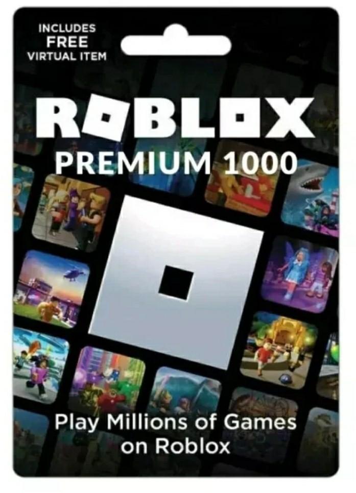 Robux Roblox - 1000 Robux - Via Gamepass - Gift Cards - DFG