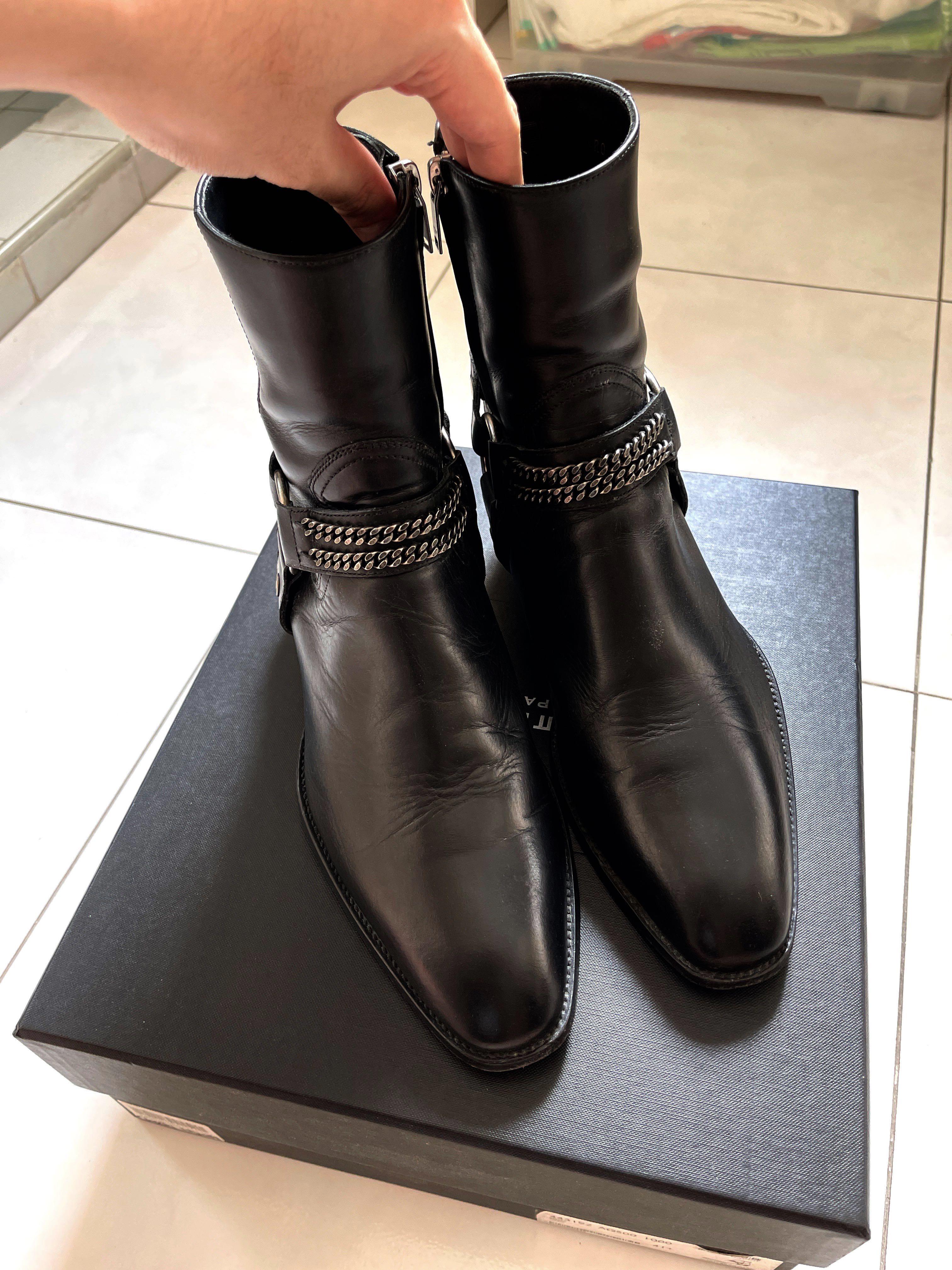 Saint Laurent FW16 Chain Harness Wyatts Boots Men s Fashion