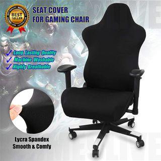 Seat cover gaming chair cover - Seat cover fits gaming chair alike standard model size, osim chair, dx racer gaming chair, secret lab chair cover, etc