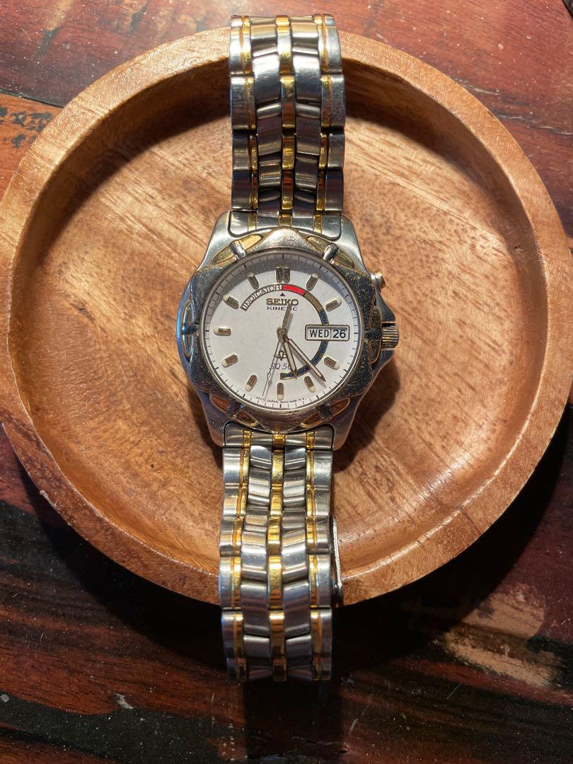 Kridt accent Ringlet SEIKO Kinetic Watch SQ-50, Luxury, Watches on Carousell
